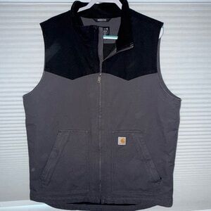 Carhartt Men's Two-Tone Black and Gray Vest